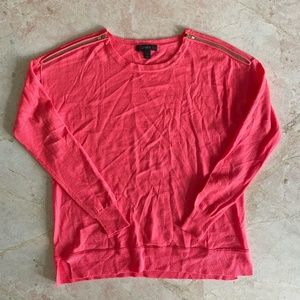 J Crew Pink Merino Wool Sweater